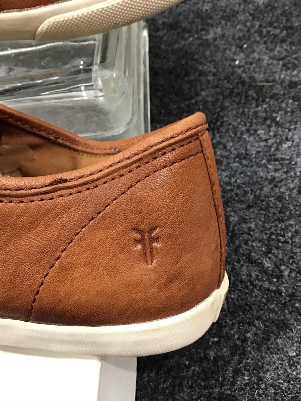 Frye Maya CVO cognac brown leather slip on sneaker 9M